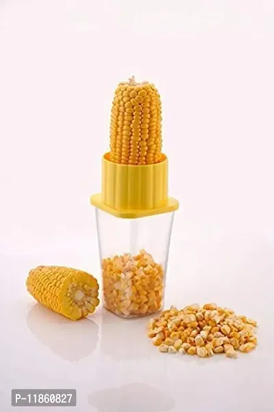 thriftkart Unbreakable Plastic Corn Stripper Corn Seeds Remover Cutter Peeler with Container for Home & Kitchen-thumb4