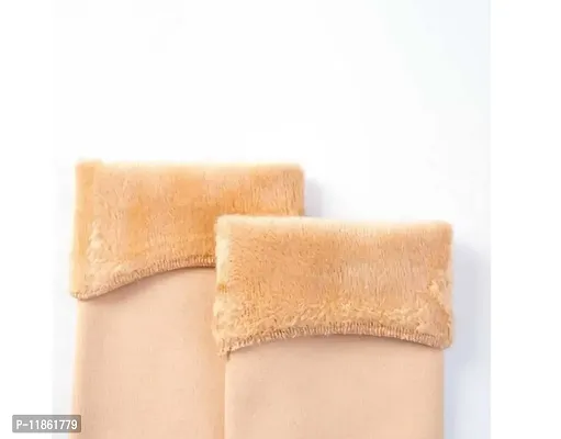 thriftkart Women's Snow Warm Fur Made Cashmere Velvet Winter Hot Socks (Pack of 3 Pair)-thumb3