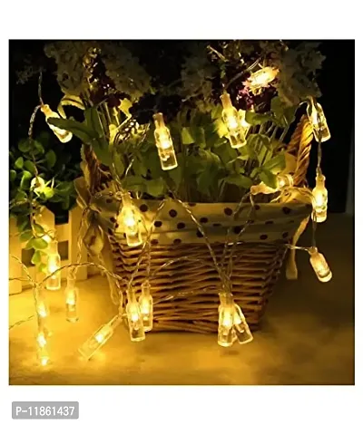 thriftkart 16 LED Led Wine Bottles Lights String Lights for Festival Party Diwali Home Decoration (Yellow)-thumb4