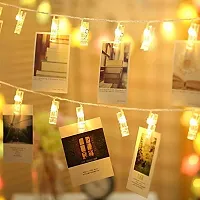 thriftkart - Photo Clip String Light for Decoration, Battery Powered, Warm White, 10 Clips-thumb2