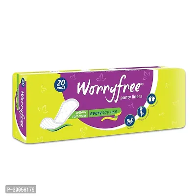 Worryfree Panty Liner Xl 20 (cotton)(pack of 3)