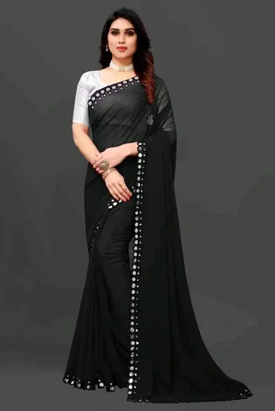  Georgette Saree with Blouse piece 