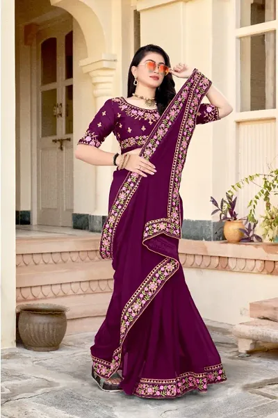  Georgette Saree without Blouse piece 