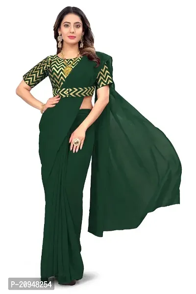 Stylish Georgette Saree with Blouse Piece For Women