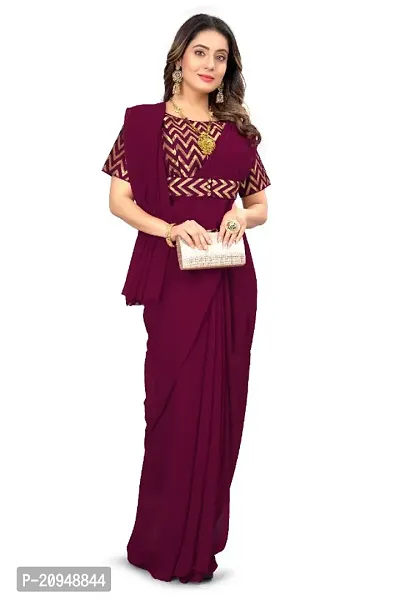 Stylish Georgette Saree with Blouse Piece For Women