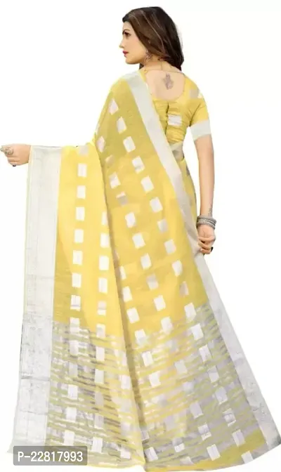 New Look Cotton Saree With Blouse-thumb2