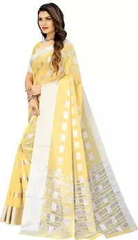 New Look Cotton Saree With Blouse-thumb2