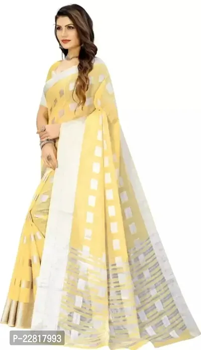New Look Cotton Saree With Blouse-thumb3