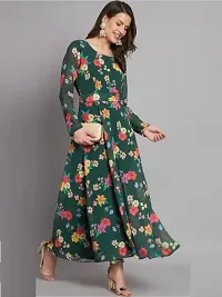 Latest Georgette Printed Gown For Women-thumb3