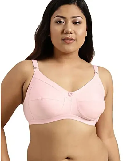 winsure Woman's Non Padded Non Wired Seamed Cotton Bra Combo Pack Size 32B to 42B