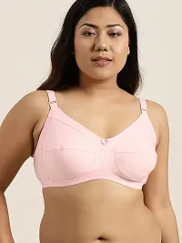 winsure Woman's Non Padded Non Wired Seamed Cotton Bra Combo Pack Size 32B to 42B-thumb1