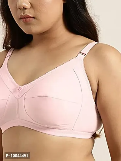 winsure Women's Cotton Non-Padded Non-Wired Everyday Bra Light Pink (40 B)-thumb3