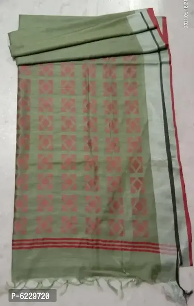 Cotton Silk Printed Saree with Blouse piece