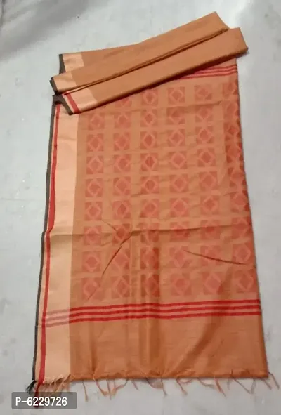 Cotton Silk Printed Saree with Blouse piece-thumb0