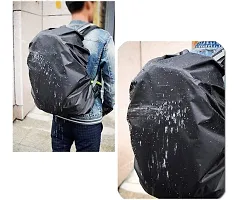 Waterproof Dust Proof Rain Cover for Backpack Bags, 30L-40L Rainproof Dustproof Protector Raincover Adjustable for Hiking Camping Traveling Climbing Cycling, Black (2 Bag Cover + Mobile RAIN Pouch)-thumb4