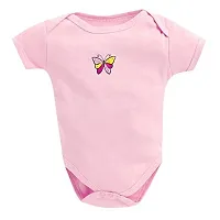 MARK AMPLE New Born Baby Multi-Color Half Sleeve Body Suit,Romper, Sleep Suit for Boys and Girls Unisex Combo Pack (Pack of 3) (Pink, 12-18 Months)-thumb1