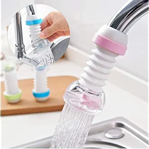 Collapsible Kitchen Sprinkler Filter Water Saving Device Faucet (Small, Multicolour)