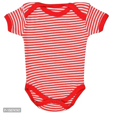 MARK AMPLE New Born Baby Multi-Color Half Sleeve Body Suit,Romper, Sleep Suit for Boys and Girls Unisex Combo Pack (Pack of 3) (RED, 12-18 Months)-thumb4