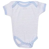 MARK AMPLE New Born Baby Multi-Color Half Sleeve Body Suit,Romper, Sleep Suit for Boys and Girls Unisex Combo Pack (Pack of 3) (Sky Blue, 12-18 Months)-thumb3