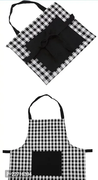 Starship Apron Men Women Hotel Cafe Restaurants Catering Cooking Kitchen Chef Apron (Chalk-Stripe, (Pack of 1)-thumb3