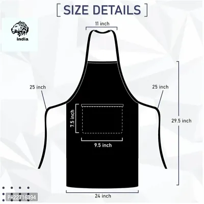Starship Apron Men Women Hotel Cafe Restaurants Catering Cooking Kitchen Chef Apron (Chalk-Stripe, (Pack of 1)-thumb4