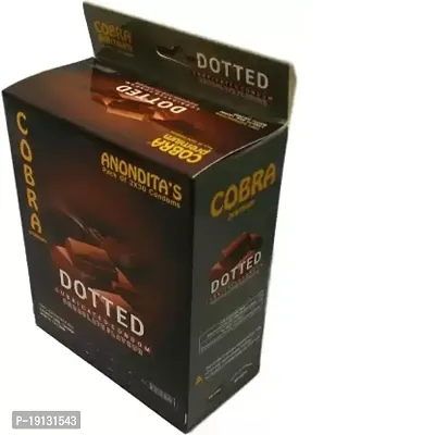 COBRA Premium Dotted Lubricated Chocolate Flavour Condom Combo for 100 Per Satisfaction Condomnbsp;nbsp;-60 Sheets