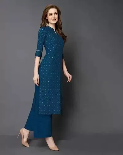 Work Wear Rayon Straight Kurtas