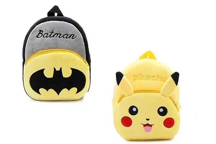 Cartoon Print Soft Material School Bag Pack of 2