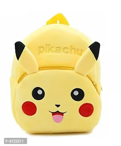 Kids School Bag Soft Plush Backpacks(Pikachu)