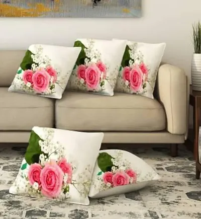 Set of 5- Cotton Printed Cushion Covers