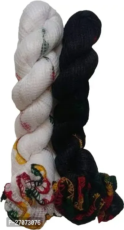 Elite Multicoloured Cotton Blend Solid Dupattas For Women Pack Of 2-thumb0