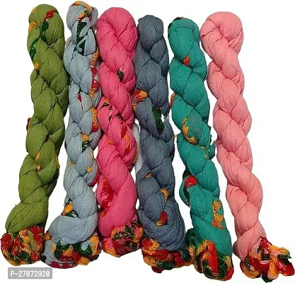 Elite Multicoloured Cotton Blend Printed Dupattas For Women Pack Of 6