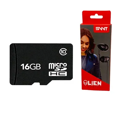 16GB Memory Card / 16 GB memory card and Earphone