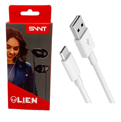 Mobile C type Charging Cable and Earphone