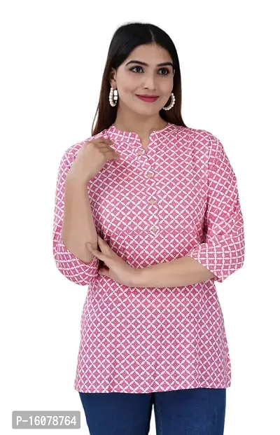 YALTAS Rayon Short Kurta for Women-thumb0