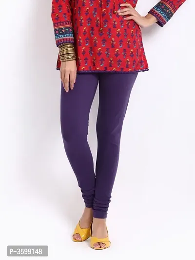 Women's Multicoloured Cotton Spandex Solid Leggings (Combo Pack)-thumb2