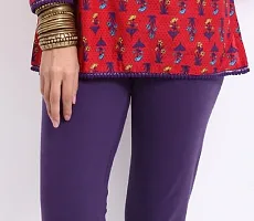 Women's Multicoloured Cotton Spandex Solid Leggings (Combo Pack)-thumb4