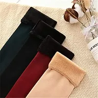 Starvis 4 Pairs Fluffy velvet socks for women Women Thumb Thermal Socks Winter Velvet Pile Lined Socks Thick Fuzzy Slipper Socks-thumb4