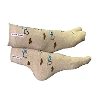 Starvis Women's Warm Woolen Calf Length Thumb Socks (Multicolor, Multidesign)- Pack of 4 Pairs-thumb3