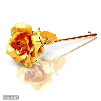 Starvis Gold Rose Rose 25 cm Gift Box for Valentine's Day Gift and Gifting (25 cm, Gold)-thumb2