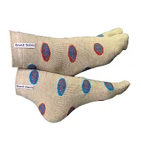 Starvis Women's Warm Woolen Calf Length Thumb Socks (Multicolor, Multidesign)- Pack of 4 Pairs-thumb2