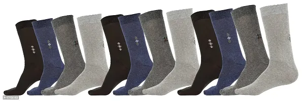 Starvis Men's Mercerized and Combed Cotton Full Length Socks, Crew  Calf Length Socks for Men(Multicolor) (PACK OF 12)