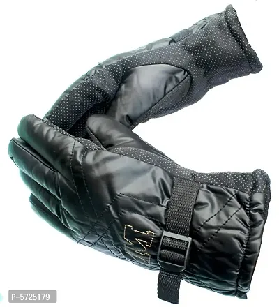 Warm Snow and Wind Proof Leather Gloves-thumb0