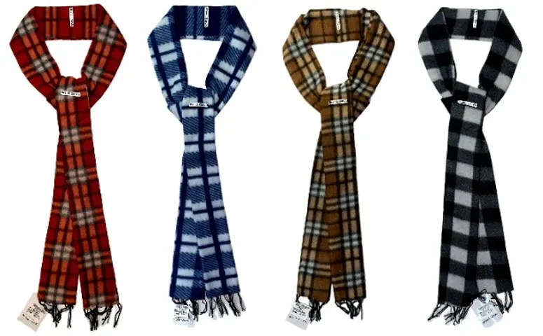 Winter Muffler/ Scarves Soft And Warm-Pack of 4