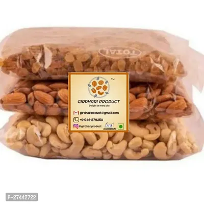 Tasty Cashew, Almonds and Raisins 100 Gram Each,  Pack of 3