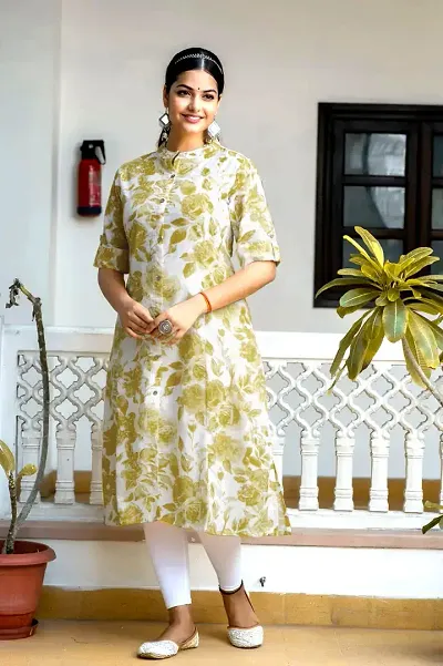 Stylish A-Line Stitched Kurti For Women