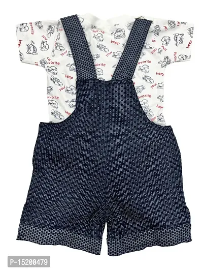 Stylish Fancy Cotton Printed Dungarees For Boys-thumb2