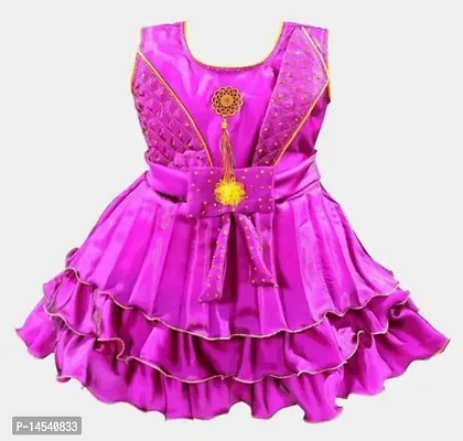 Fancy Cotton Blend Frocks For Baby Girl