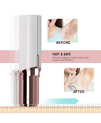 Painless Portable Electric Rechargeable Facial Hair Remover Shaver for Women Cheeks Chin Arms-thumb3