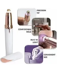 Portable Compact Eyebrow Trimmer Flawless Painless Electric Epilator Electric Upper Lips Remover, Face, Lips, Nose Hair Removal Facial Hair Remover with free wet wipes-thumb4